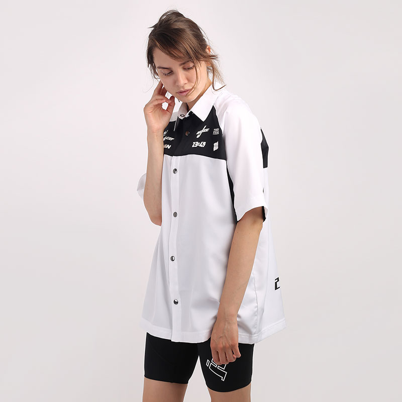 женская белая рубашка Jordan Moto Short-Sleeve Top CV7558-100 - цена, описание, фото 3
